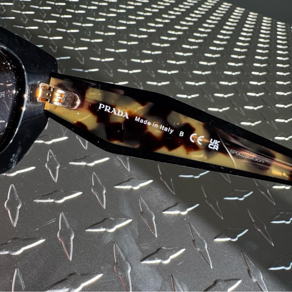 Prada Spr B05 Rectangle Tortoise Shell Sunglasses… - image 4